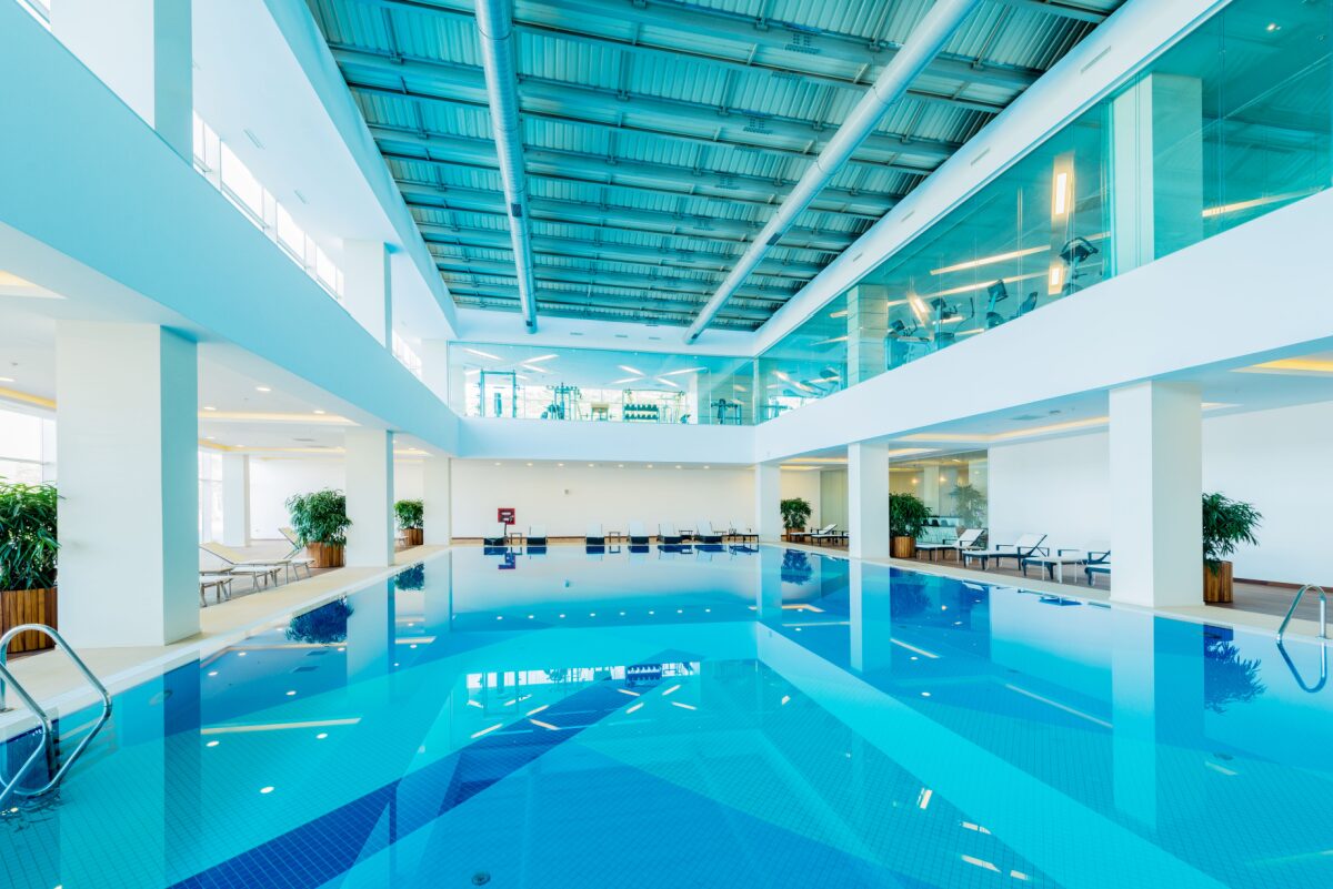 Indoor pool and gym