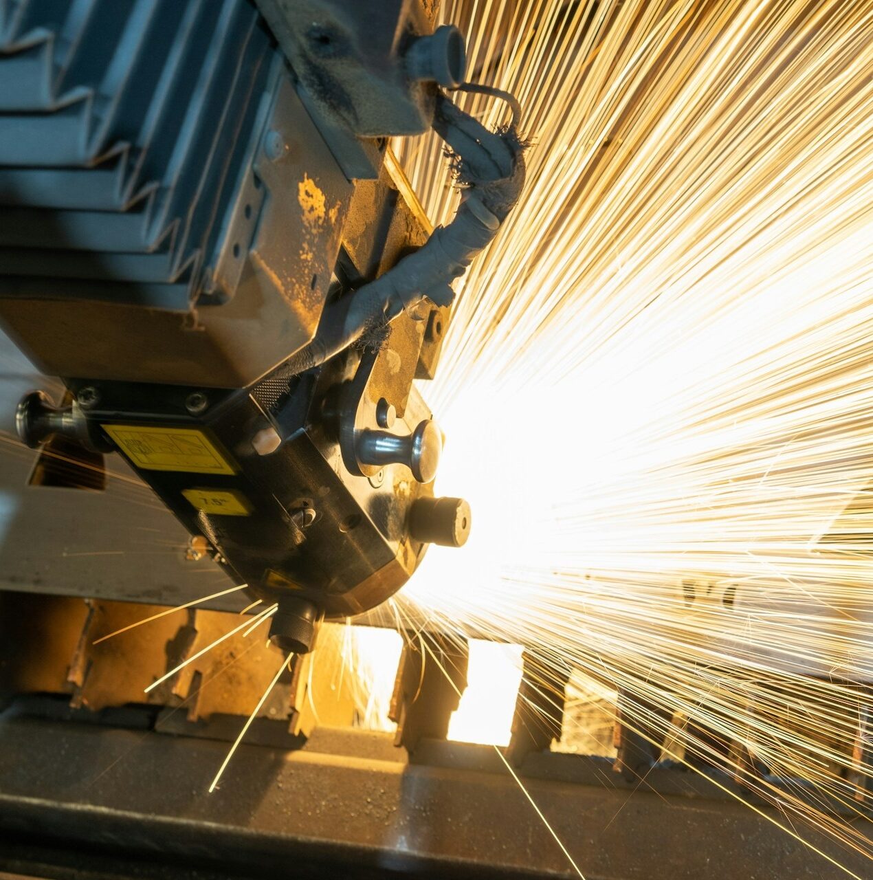 Welding sparks