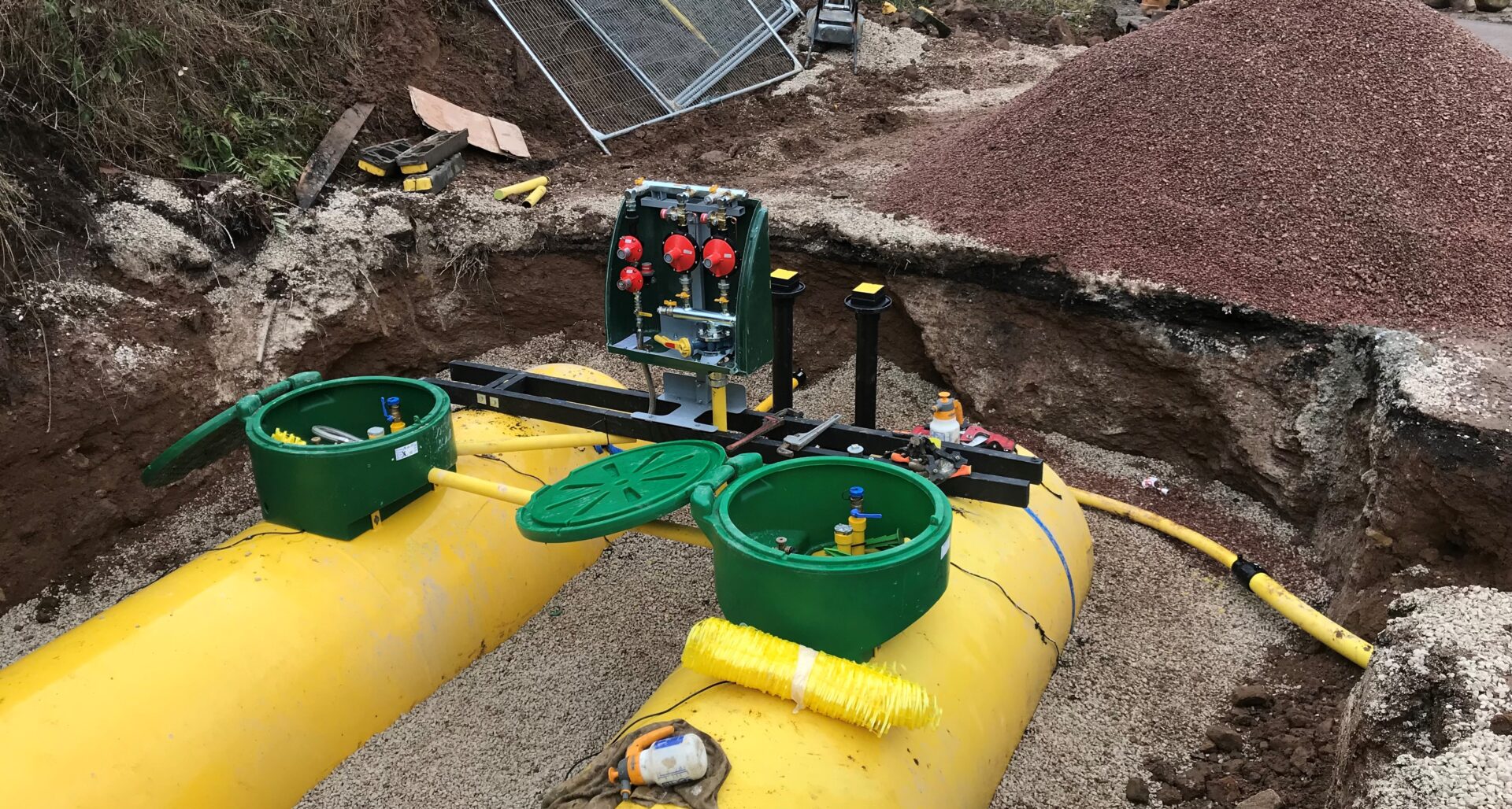 LPG tank installation process