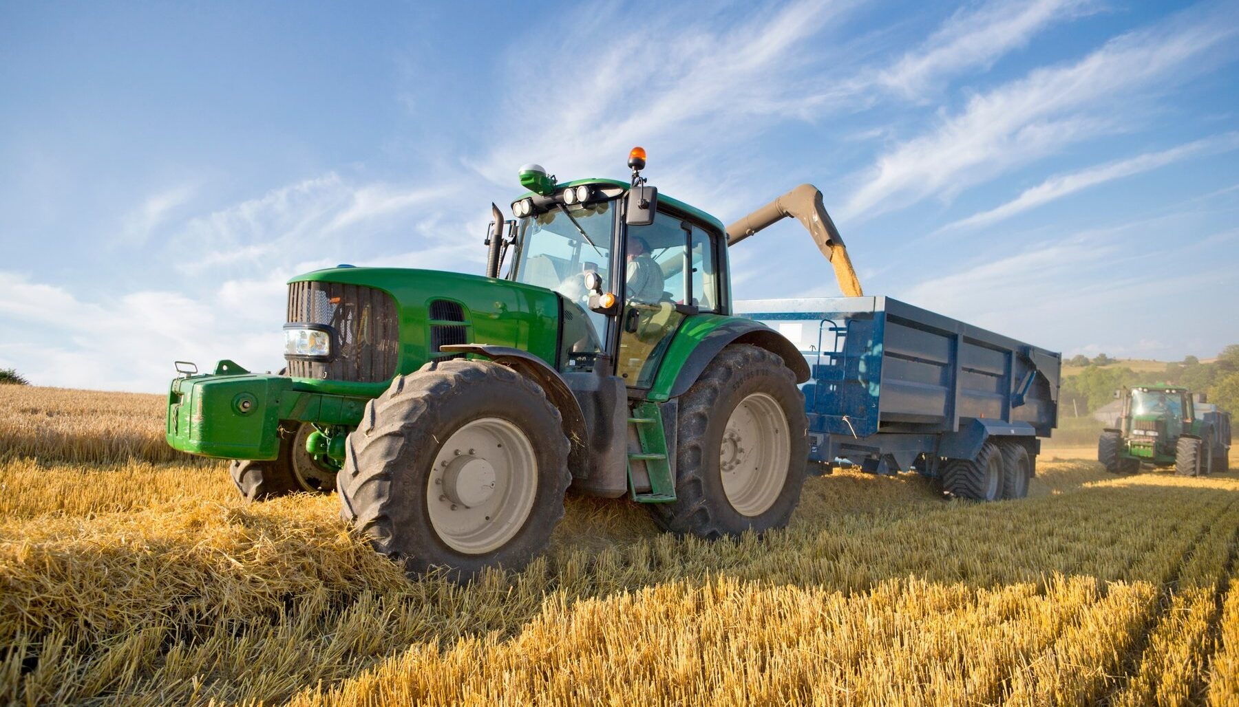 Tractor in a field